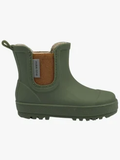 MikkLine Gummistøvler*Mikk-Line Forede Gummistøvler Uldblanding, Thyme
