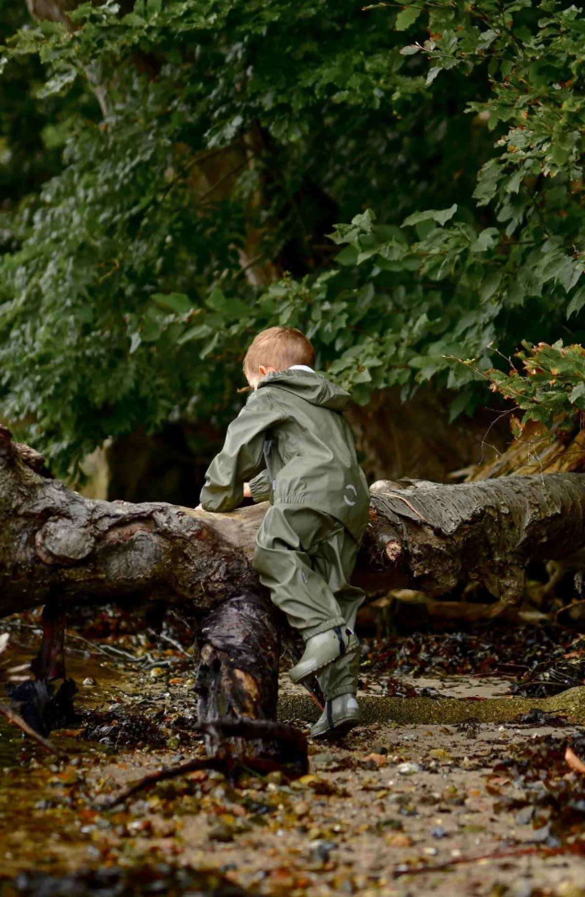 Børn MikkLine Gummistøvler>Mikk-Line Gummistøvler, Dusty Olive