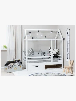 Børn Minitude Nordic JAX Juniorseng 70x140 inkl. Skuffe, Hvid