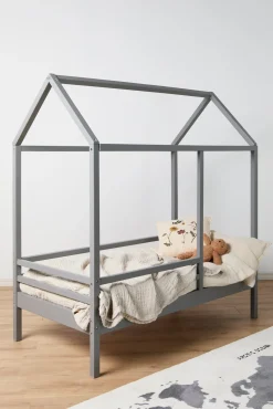 Børn Minitude Nordic JAX Juniorseng 70x140 inkl. Sengeskuff, Grå