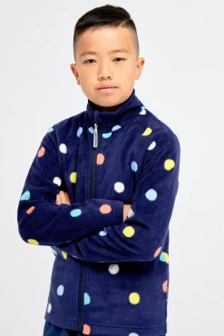 Børn Nordbjrn Fleecetøj>Nordbjørn Malö Fleecetrøje, Dotty Eclipse