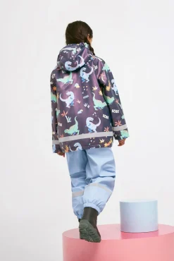 Nordbjrn Regntøj*Nordbjørn Skagen Foret Regnsæt, Dinoland Naval Academy Blå/Grøn/Orange