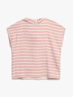 Børn Nordbjrn Nordbjørn Skrea Badeponcho, Pink Stripe