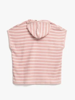 Børn Nordbjrn Nordbjørn Skrea Badeponcho, Pink Stripe