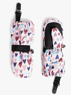 Nordbjrn Tilbehør|Vintertøj*Nordbjørn Snowbird Vanter, Doodle Hearts Lyserød/Lilla/Blå