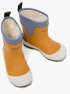 Børn Nordbjrn Gummistøvler></noscript>Nordbjörn Viskan  Forede Gummistøvler, Inca Gold/Stonewash/Deep Depths