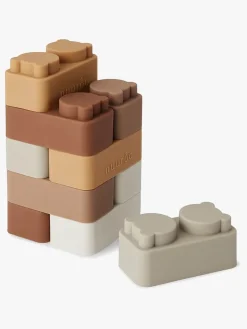 nuuroo Babylegetøj*Byggeklodser Silikone 10-pak, Brown