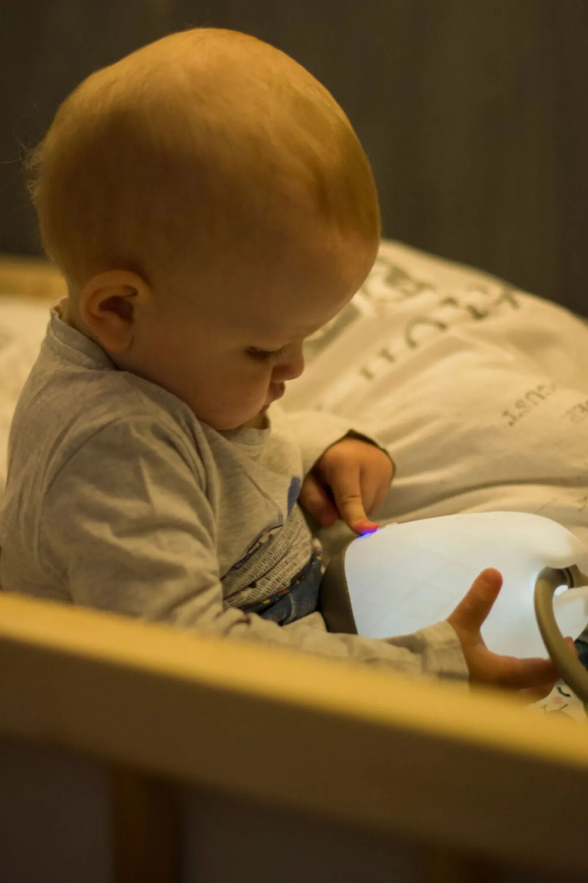 Børn Pabobo Magic Blow Natlampe, Hvid