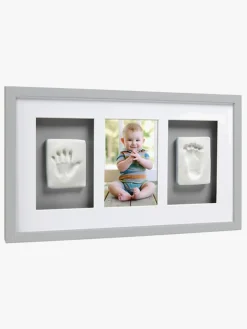 Børn Pearhead Babyprints Deluxe Ramme Trippel, Grå