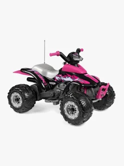 PegPerego PegPérego Corral T-Rex Firehjulet ATV 330W, Lyserød/Sort