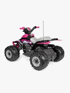 PegPerego PegPérego Corral T-Rex Firehjulet ATV 330W, Lyserød/Sort