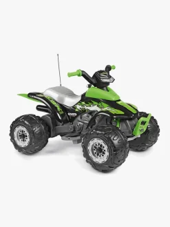 PegPerego Elbiler & -Køretøjer>PegPérego Corral T-Rex Firehjulet ATV 330W, Grøn/Sort