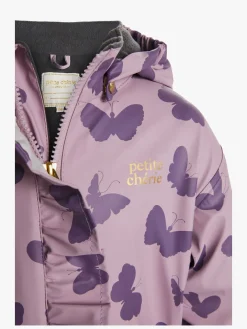 Børn PetiteCherieAtelier Petite Chérie Atelier Ally Foret Regndragt, Butterfly Dawn Pink