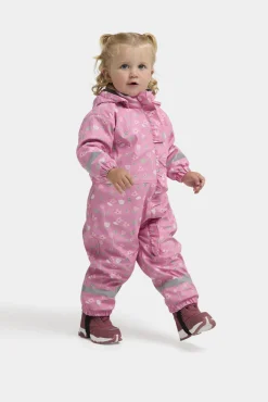 PetiteCherieAtelier Regntøj*Petite Chérie Atelier Ally Foret Regndragt, Flowers Satchet Pink Grøn/Lyserød/Hvid