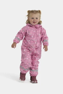 PetiteCherieAtelier Regntøj*Petite Chérie Atelier Ally Foret Regndragt, Flowers Satchet Pink Grøn/Lyserød/Hvid