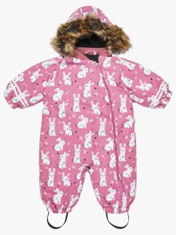 PetiteCherieAtelier Flyverdragter|Fleecetøj*Petite Chérie Atelier Amour Babyflyverdragt, Flower Meadow Heather Rose Lyserød/Hvid