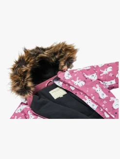 PetiteCherieAtelier Flyverdragter|Fleecetøj*Petite Chérie Atelier Amour Babyflyverdragt, Flower Meadow Heather Rose Lyserød/Hvid