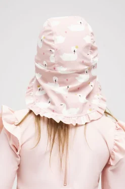 Børn PetiteCherieAtelier Petite Chérie Atelier Lou UV-Hat, Swan