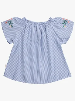Børn PetiteCherieAtelier Overdele>Petite Chérie Atelier Zola Bluse, Navy/White