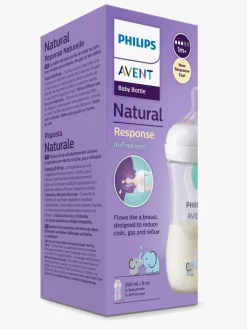 PhilipsAvent Philips Avent Natural Response Sutteflaske 260 ml, Airfree, Elefant Deco