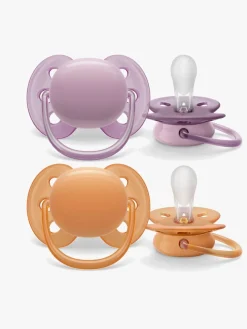 PhilipsAvent Philips Avent Ultra Soft Sut 6-18m 2-Pak, Lilla/Orange