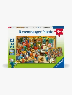 Ravensburger Spil & Puslespil*Christmas Toy Factory Puslespil 2x12 Brikker
