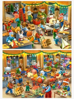 Ravensburger Spil & Puslespil*Christmas Toy Factory Puslespil 2x12 Brikker
