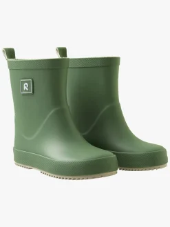 Børn Reima Ankka Barefoot Gummistøvler, Green Clay