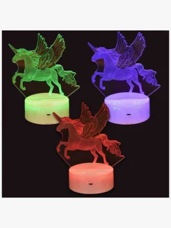 Børn Robetoy Lamper & Belysning></noscript>3D LED-pære Enhjørning med Fjernbetjening