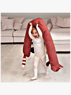 Børn Roommate Interiør>Lang Pude Lemur, Rød