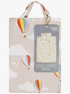 RttStart Sengetøj*Rätt Start Sengesæt Tremmeseng 100x130 Luftballon 3 Dele, Greige