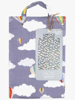 RttStart Sengetøj*Rätt Start Sengesæt Vogn 70x80 Luftballon 3 Dele, Midnatsblå