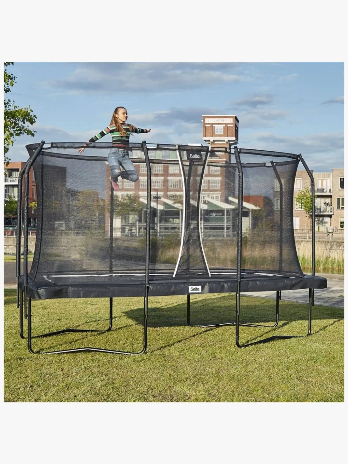 Salta Udeleg>Trampolin Rektangel inkl. Sikkerhedsnet 396x244 cm