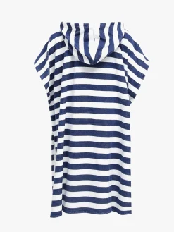 Børn Saltabad Uv & Strand>Apelviken Badeponcho, Navy White