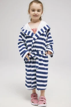 Saltabad Uv & Strand*Badekåbe, Navy white