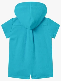 Børn Saltabad Heldragter>Charlie Frotté Jumpsuit, Turkis