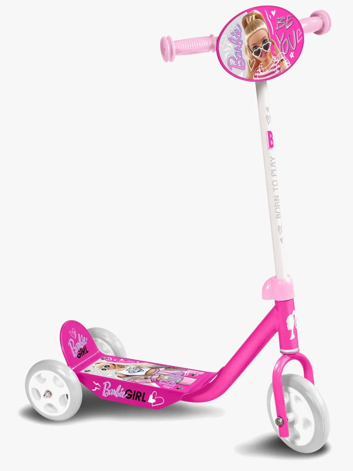 Barbie Stamp Trehjulet Løbehjul, Pink