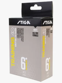 Stiga Bordtennisbold Training ABS 6, Hvid