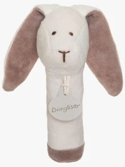 Teddykompaniet Babylegetøj*Diinglisar  Kanin Rangle, White