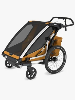 Thule Aktivitetsvogne*Chariot Sport 2 Cykelanhænger, Natural Gold G3 Orange
