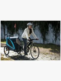 Thule Aktivitetsvogne*Coaster XT Cykelanhænger inkl. Gåturssæt, Blue Blå