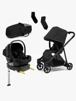 Thule Vognpakker*Shine Duovogn inkl. Beemoo Route i-Size Autostol Baby & ISOFIX Base, Black/Black Stone