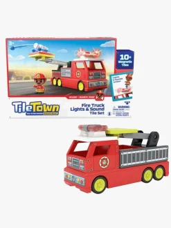 TileTown Byggesæt & Lego>Tile Town Brandbil Magnetsæt 17 Brikker