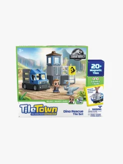 TileTown Byggesæt & Lego>Tile Town Jurassic World Dino Rescue Magnetsæt 20 Brikker