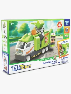 TileTown Byggesæt & Lego*Tile Town Magnetisk Byggesæt Skraldebil