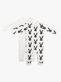 Børn TinyTreasure Heldragter>Tiny Treasure Maxime Heldragt 2-pak, White