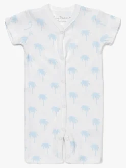 Børn TinyTreasure Heldragter></noscript>Tiny Treasure Summer Heldragt 2-pak, White/Palm