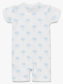 Børn TinyTreasure Heldragter></noscript>Tiny Treasure Summer Heldragt 2-pak, White/Palm