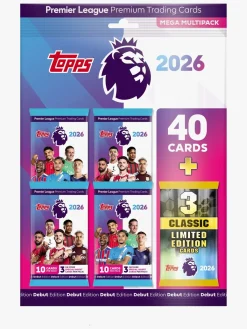 Topps Spil & Puslespil*Premier League Samlekort Mega Multipack 43 Stk.
