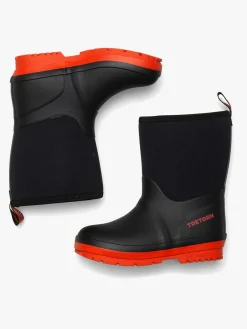 Børn Tretorn Kuling Neoprene Forede Gummistøvler, Black/Burnt Henna